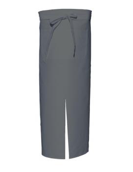 Grey Bistro Apron with Split and Front Pocket