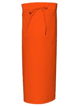 Orange Bistro Apron XL with Front Pocket