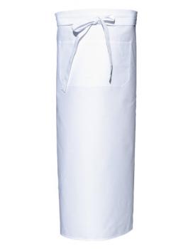 Bistro Apron with Front Pocket White