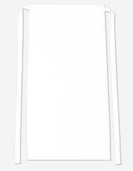 White Bistroschürze Roma 80 x 100 cm