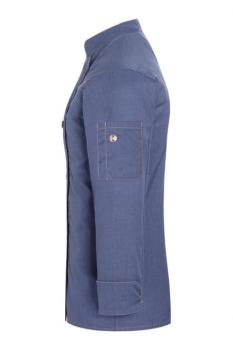 Preview: Karlowsky - Damenkochjacke Jeans-Style Preview: Karlowsky - Damenkochjacke Jeans-Style - links