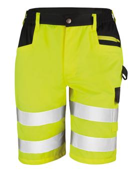 Result - Safety Cargo Shorts Fluorescent Yellow