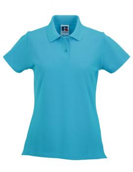 Russell Ladies Classic Cotton Polo Turquoise