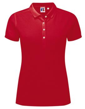 Russell Ladies Stretch Polo Red