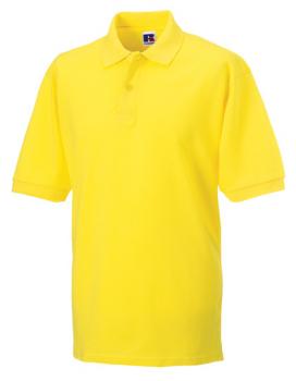 Russell Mens Classic Cotton Polo Yellow