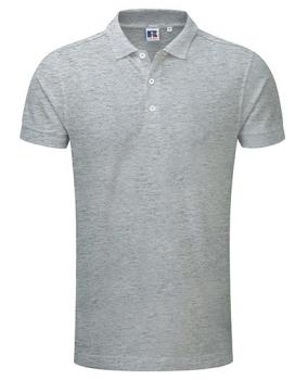 Russell Mens Stretch Polo Light Oxford