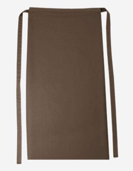 Taupe Bistroschürze Roma 80 x 100 cm