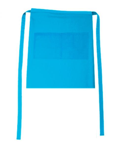 Turquoise Bistroschürze Roma Bag 50 x 78 cm