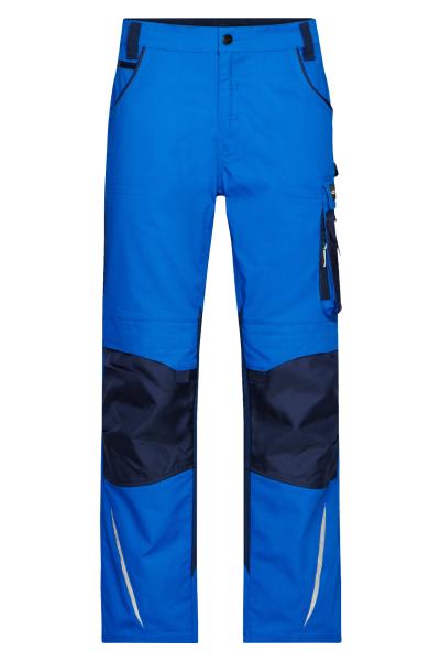 James+Nicholson Workwear Pants -STRONG- Royalblau/Marineblau