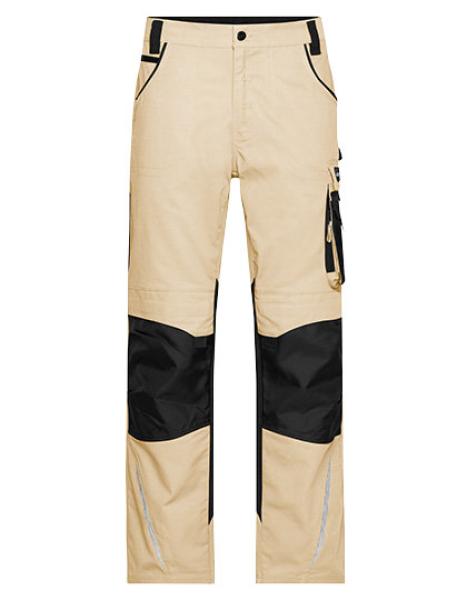 James+Nicholson Workwear Pants -STRONG- Steingrau/Schwarz