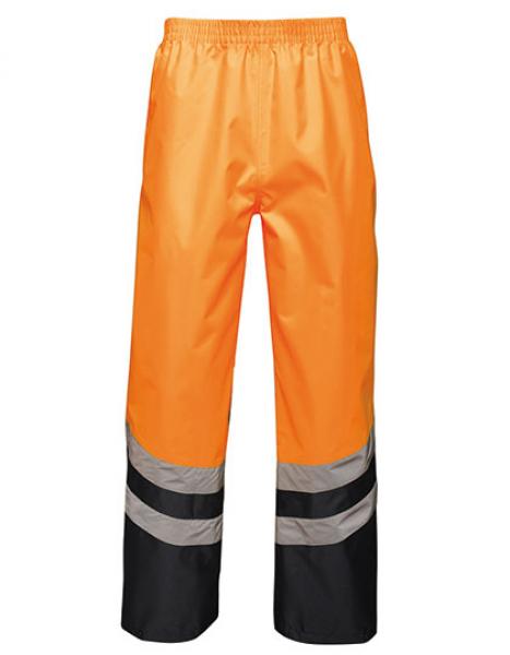 Regatta - Hi-Vis Pro Over Trousers Orange Navy