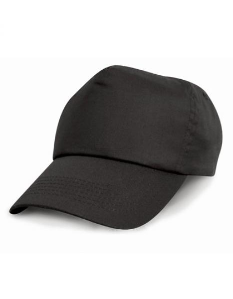 Result Headwear - Junior Cotton Cap - Black