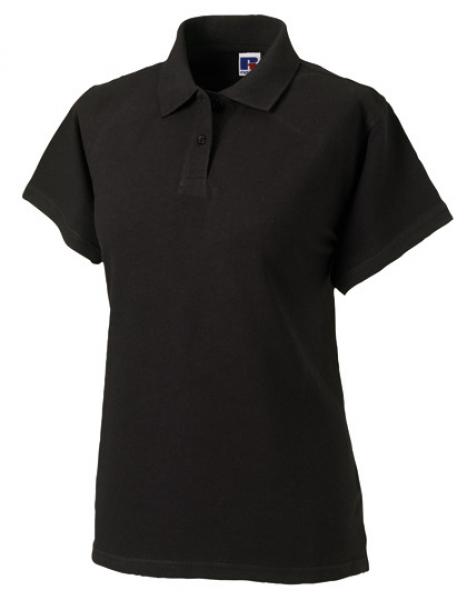 Russell Ladies Classic Cotton Polo Black