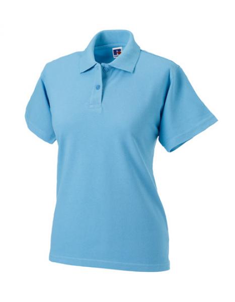 Russell Ladies Classic Cotton Polo Sky Blue