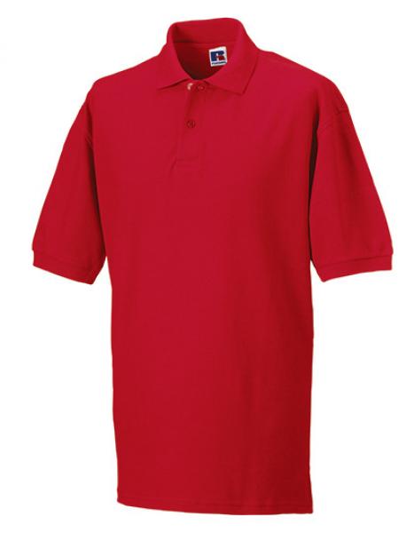 Russell Mens Classic Cotton Polo Red