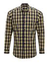 Men`s Mulligan Check Cotton Long Sleeve Shirt - Baumwollhemd